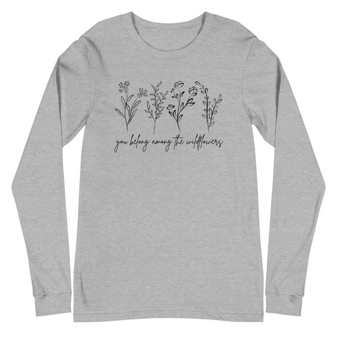 Wildflowers Long Sleeve Shirt Wildflower Shirt Wildflower T | Etsy
