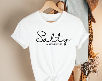 camisas cristianas, camisa de iglesia, camisa religiosa, camisa de jesús, camisa cristiana, camisa de fe, salado, sal y luz, ser salado, camisa salada