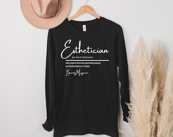 Esthetician definition shirt esthetician gift cosmetologist shirt esthetician skincare shirt makeup artist shirt makeup shirt esthetician