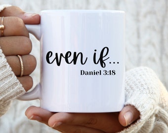Incluso si Mug y si no, todavía es bueno taza de café cristiano taza biblia verso taza religiosa taza de la taza de escritura taza de escritura taza inspiradora taza