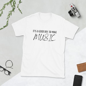 It's a Good Day To Make Music, Music Shirt, Music Teacher Shirts, Marching Band, Music Gifts, Teacher Gifts, Guitar Teacher, Plus Size