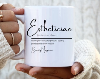 Esthetician Definition Tasse Esthetician Geschenk für Esthetician Esthatician Geschenke Esthetician Tassen Beauty Zauberer Tasse Friseur Tasse