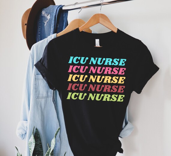 ICU Nurse Shirt for Intensive Care Unit Nurses Retro Vintage Nurse Shirt Friends Nurse Shirt Nursing School TShirt Nursing School Tee Nurse