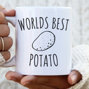 Worlds best potato best mug potato mug funny gift potato lover gift funny potato mug mug potato gift potato gift for her potato funny coffee