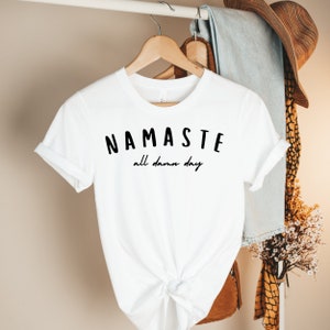 Namaste Shirt, Geschenk für Yogi, Yoga Liebhaber Shirt, Meditation Shirt, Yoga T-Shirt, Vintage Tshirt, Lustiges Yoga Shirt, Gym Shirt, Frauen Yoga Shirt