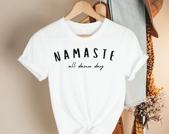 Namaste Shirt, Geschenk für Yogi, Yoga Liebhaber Shirt, Meditation Shirt, Yoga T-Shirt, Vintage Tshirt, Lustiges Yoga Shirt, Gym Shirt, Frauen Yoga Shirt