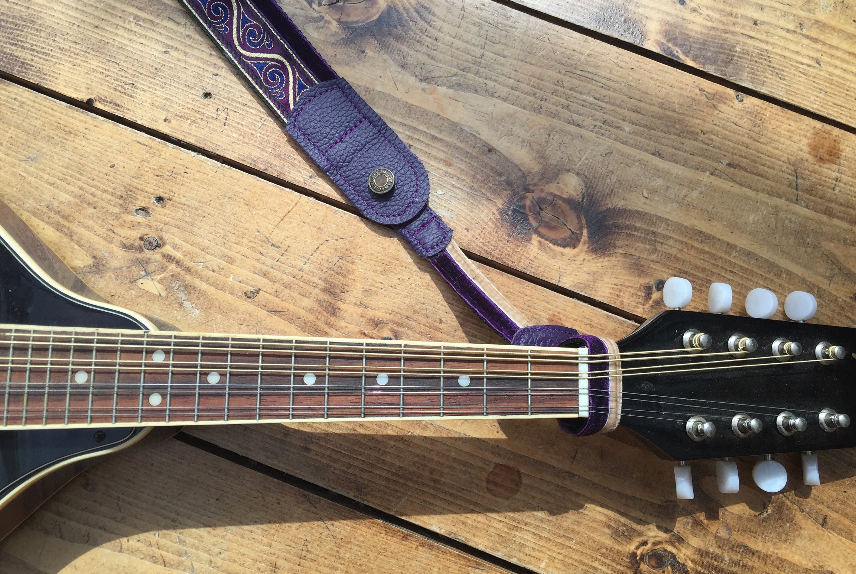 Purple Medieval Swirl Instrument Strap, Available in 3 Widths - Etsy