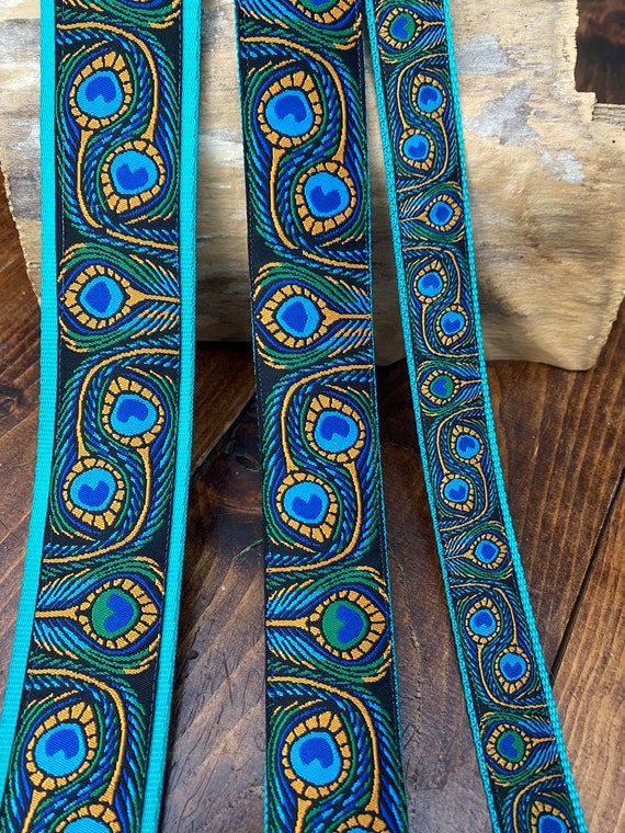 Peacock guitar strap deals