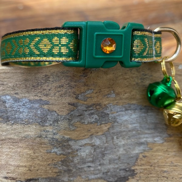 Gold Cat Collar Etsy