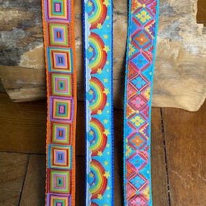 Ukulele Strap, Mandolin Strap, - 25mm , 1 inch - Rainbow Designs - Adult & Children&#39;s Strap