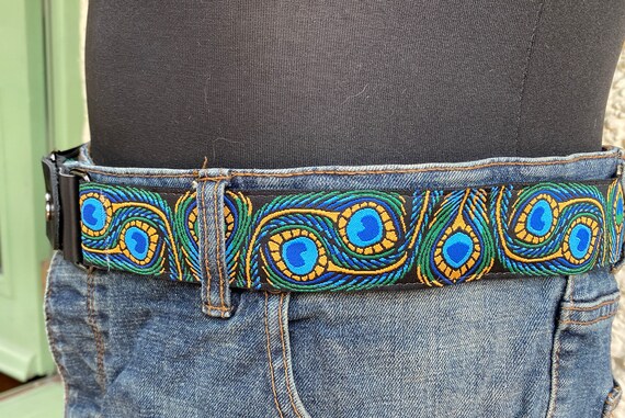 Peacock Belt - Adjustable Small, Medium, Large- 40mm 1 1/2  display picture 1