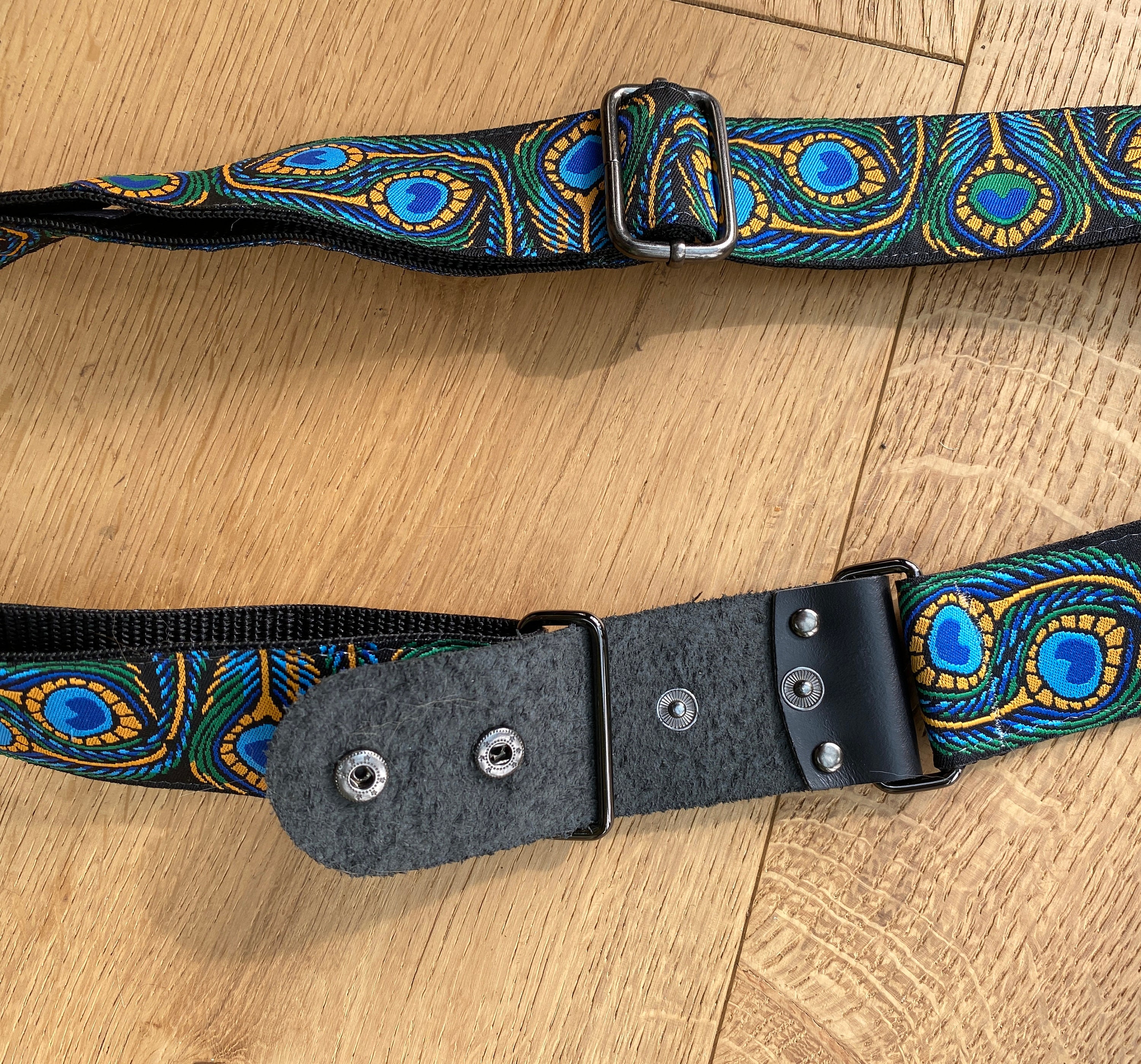 Vintage Peacock Belt, Adjustable Would Best Fit Small Peacock Belt - Adjustable Small, Medium, Large- 40mm 1 1/2  main image 4