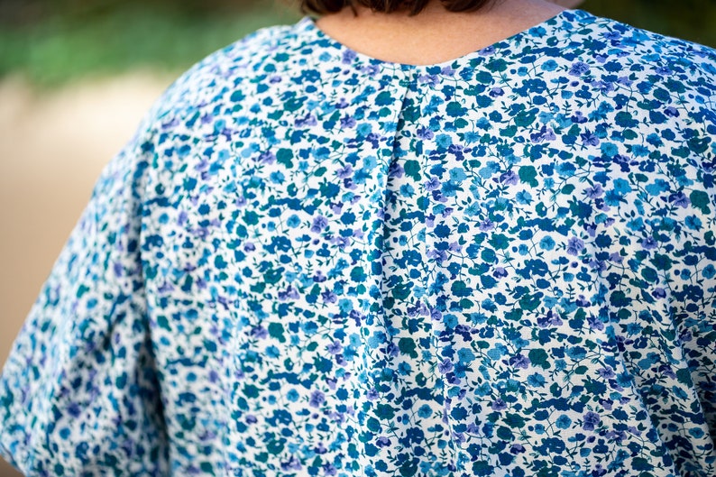 De kleding van het linnen met klein bloemenpatroon afbeelding 9