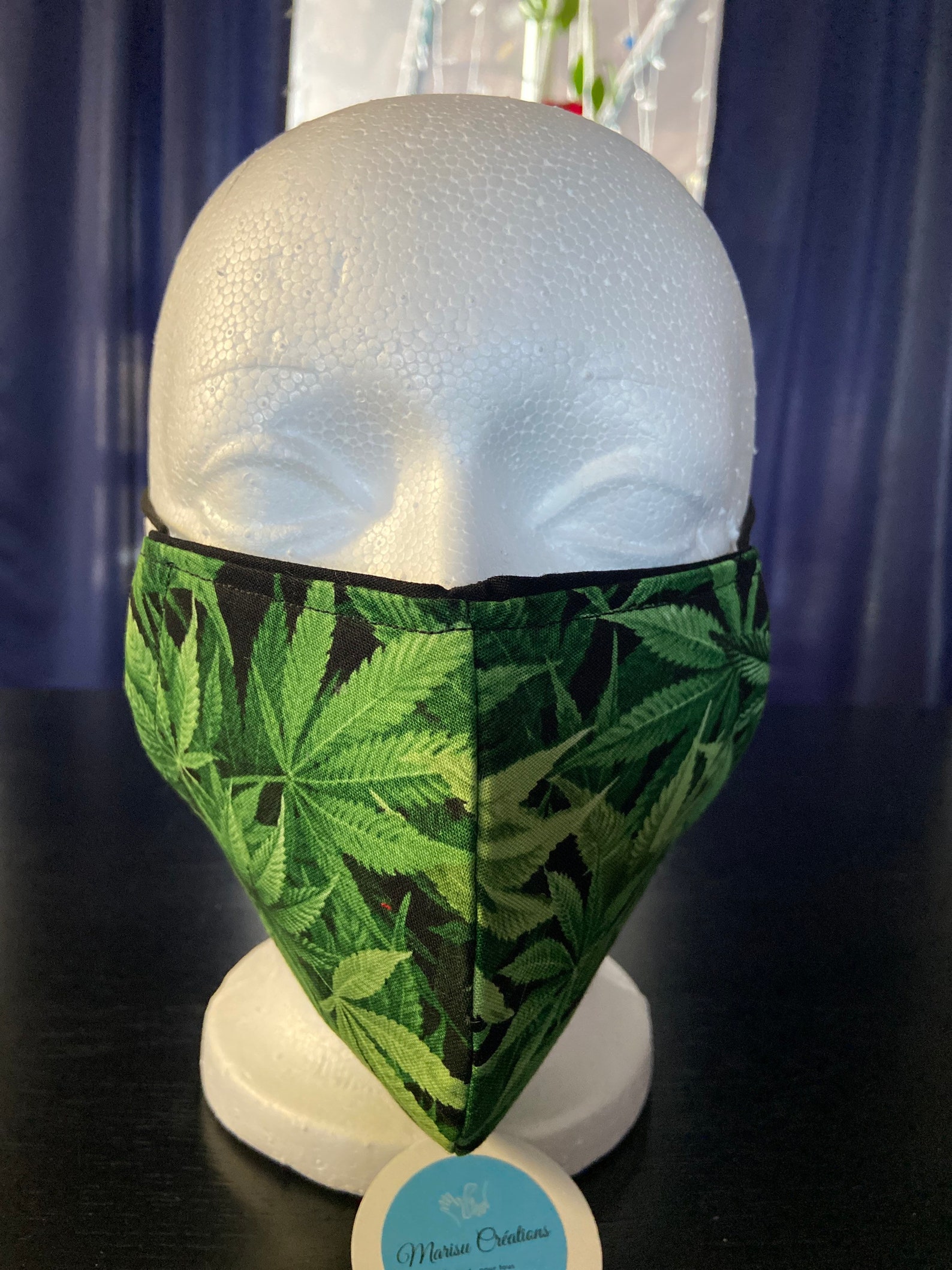Marijuana Mask 2 Sizes/ Pot Mask 2 Sizes Etsy