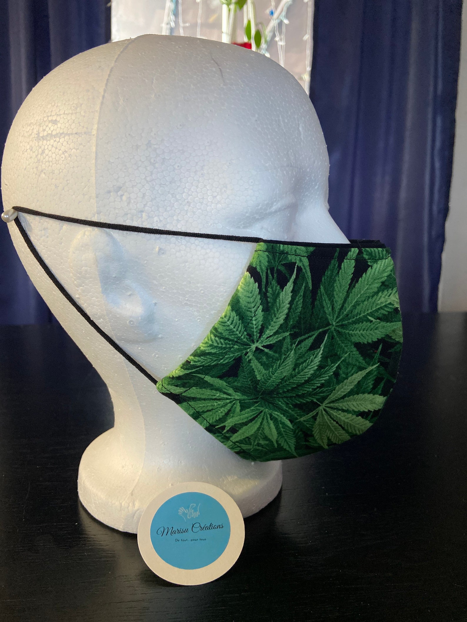 Marijuana Mask 2 Sizes/ Pot Mask 2 Sizes Etsy