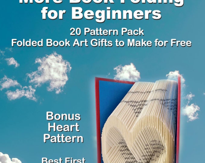 Featured listing image: Folded Book Patterns BOOK- Teaches How To Fold 21 Patterns with Beginner Friendly Instructions. Holiday Patterns! Learn How and Give Gifts!