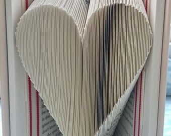 Learn How to Book Fold!  Heart Book Folding Pattern, Downloadable Pattern, and Beginner-Friendly Instructions
