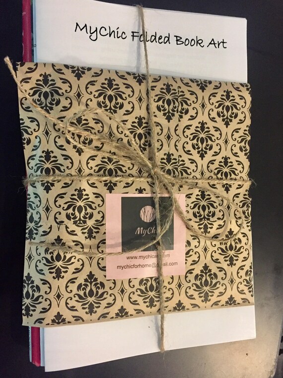 Book Folding Craft Kit Learn How How To Fold Books Book Etsy