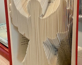 Angel Book Folding Pattern - Downloadable Folded Book Pattern and Book Fold Instructions