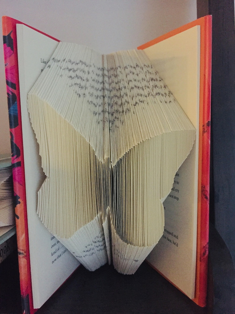 Butterfly Book Folding Pattern How to Book Fold Instruction Etsy
