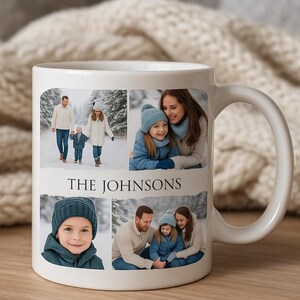 Custom Photo Collage Coffee Mug with personalization|Personalized Mug|Personalized image mug for Mom|Christmas Gift|Fall Gift|Wedding Gift|
