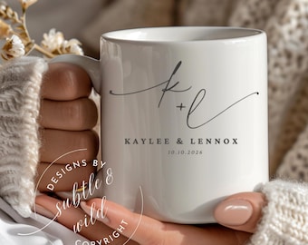 Personalized Mr & Mrs Coffee Mugs, Husband and Wife Mugs, Mr and Mrs Mug, Custom Mr Mrs Coffee Mugs, New Bride and Groom Set