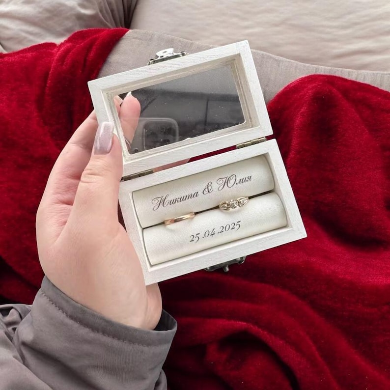 Personalized Wedding Ring Box, Bridal Party Gift,wedding Ring Box — free download