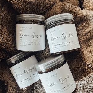 Sugar Scrub|6 oz Natural Sugar Scrub|Exfoliating Scrub|Body Scrub|Sugar Body Scrub|Handmade Sugar Scrub|Gift for her|Gift for Mom|Spa Gift