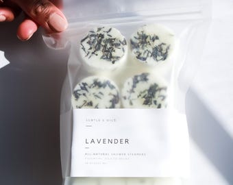 Lavender Shower Steamers|Aromatherapy Shower Steamers|Bridesmaid Gift | Shower Bomb|Spa Gift for Her| Valentine's Day|Shower Tab|Bath Bomb|