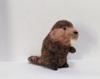 Adorable woodland Needle Felted Beaver