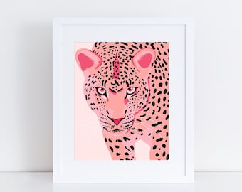 Cheetah art print / Physical art print / wall art