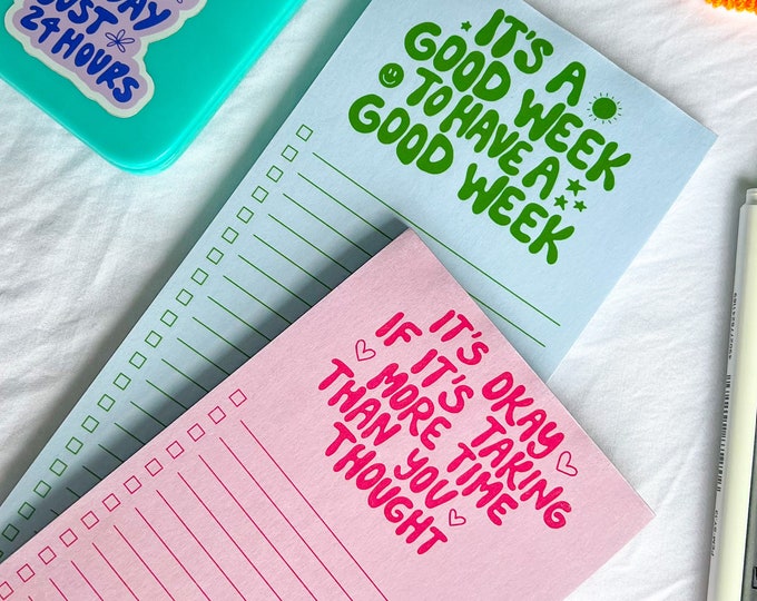 To Do List Notepads Etsy