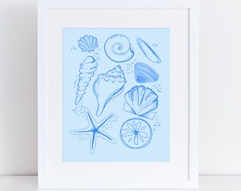 Shells Physical 8x10 Art Print