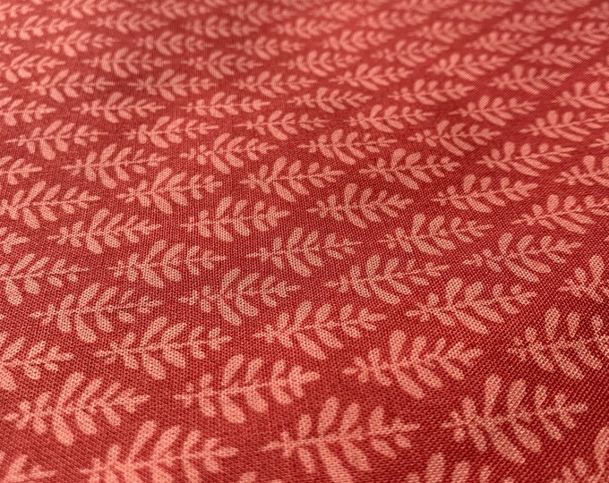 Zoffany fabric, Fern Leaf pattern, luxurious linen fabric, yardage, vintage from 1994, FREE shipping