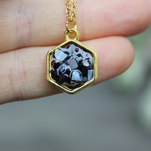 Blue Mussel Shell Necklace