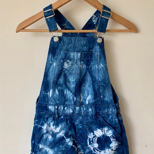 Kid's Hand-dyed, Shibori, Overalls, Children's Clothes, Indigo