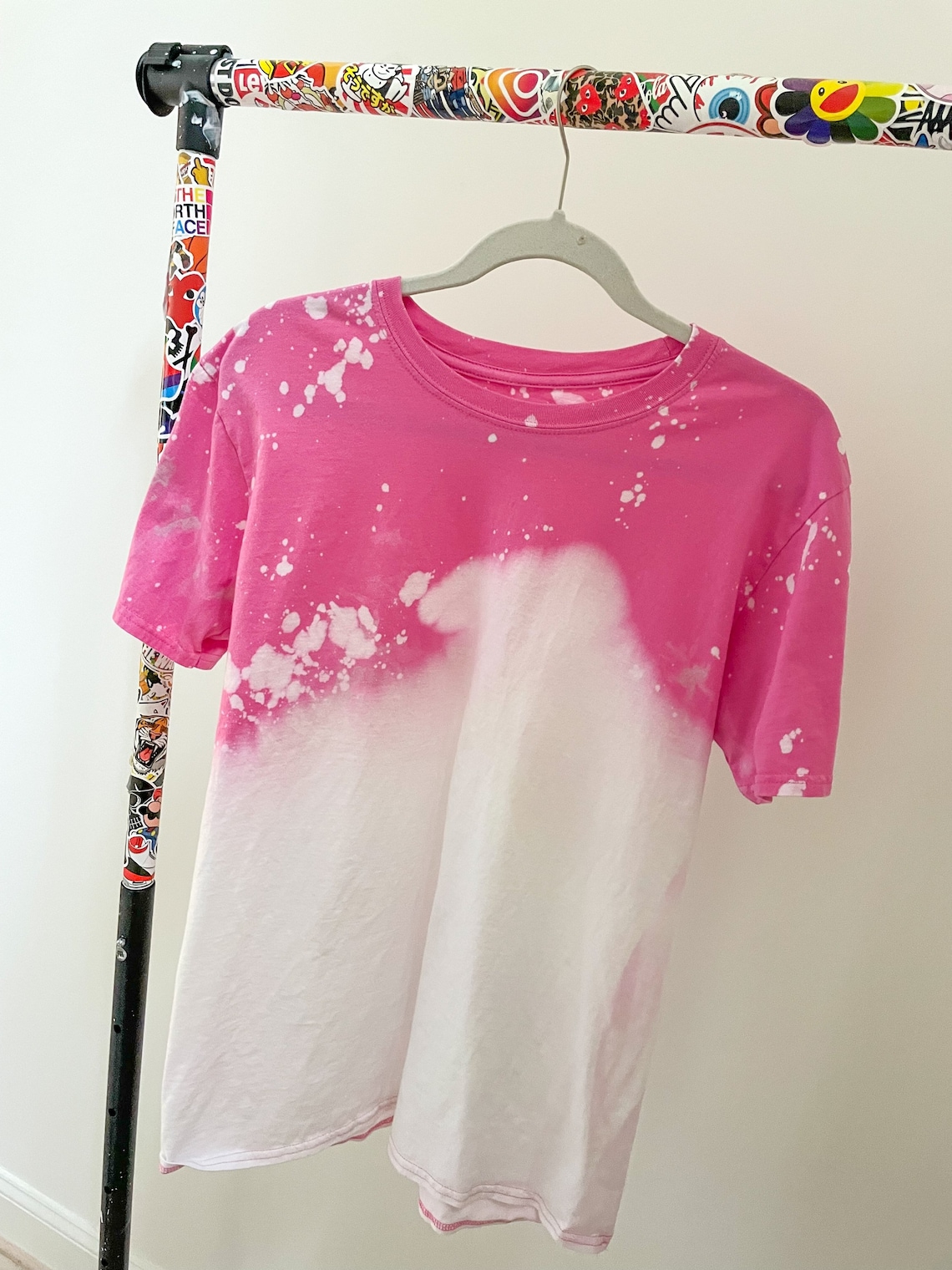 Acid drip / acid wash tee shirt / bleached t-shirts / bleach | Etsy