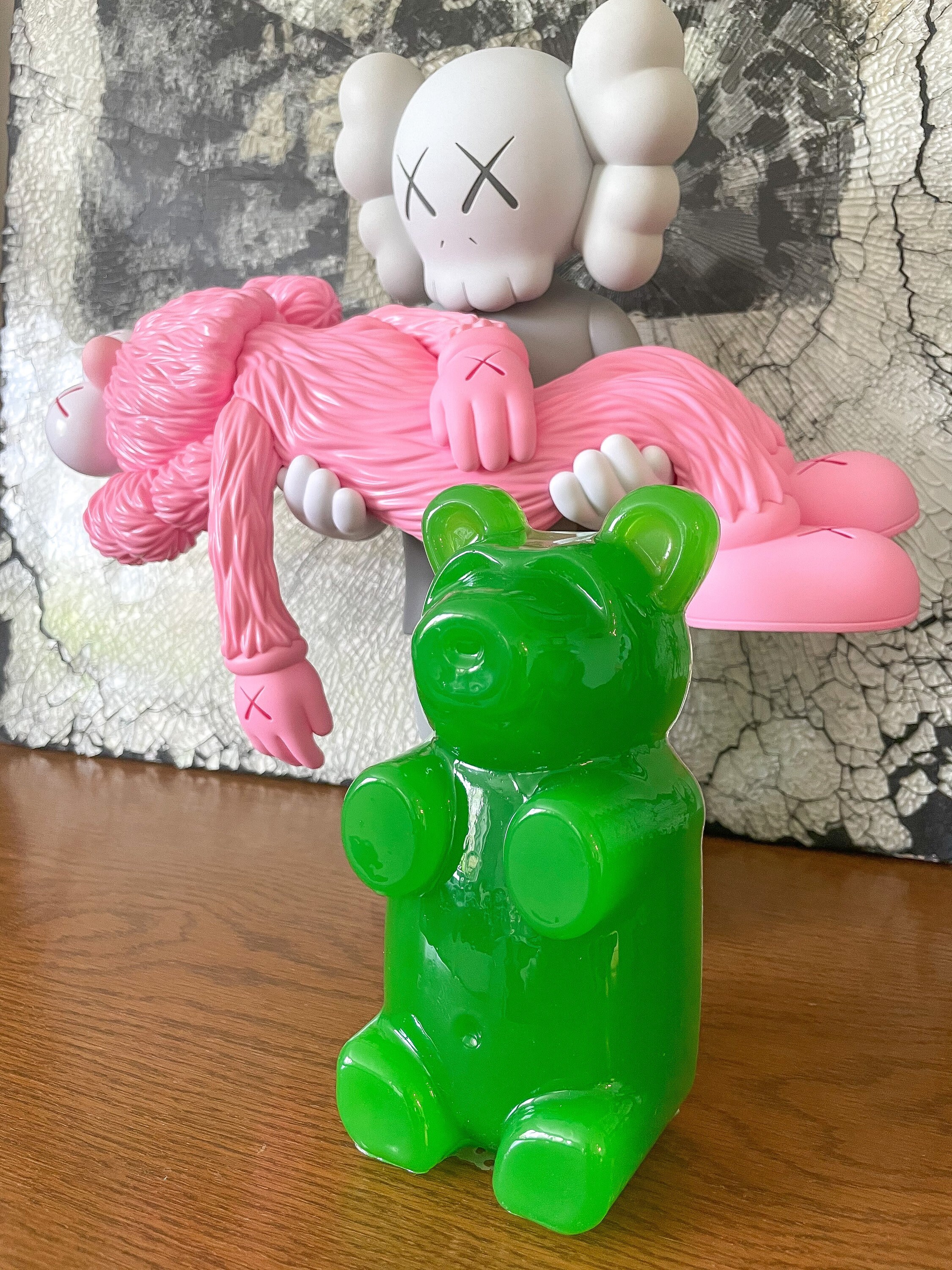 Red Resin Gummy Bear Sculpture / Candy Art / Candy Decor / Etsy