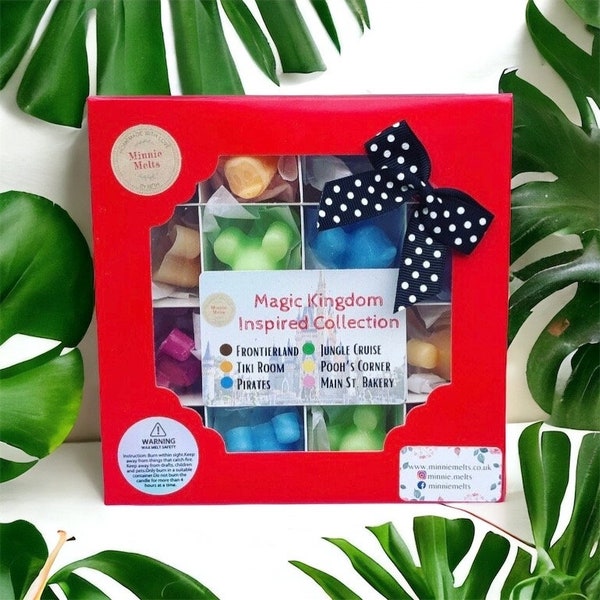 Regalo de derretimiento de cera inspirado en Magic Kingdom, derretimientos de cera de Magic Kingdom, derretimientos de cera con temática de Disney, regalo de derretimiento de cera para fanáticos de Disney, derretimientos de cera de Mickey.