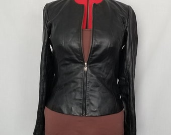 Bagatelle Leather Moto Jacket Black