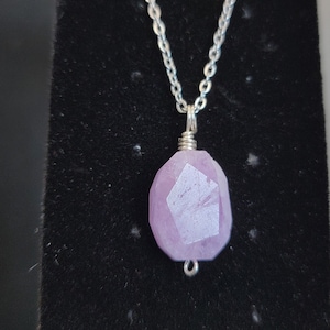 Kunzite Faceted Gemstone Necklace