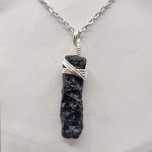 Himalayan Tektite Wire Wrap Pendant