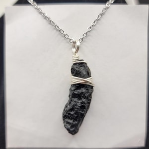 Himalayan Tektite Wire Wrap Pendant