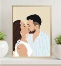 Face Portrait, custom illustration, personalised photo, photo illustration, personalised portrait, boyfriend gift, girlfriend gift product logo