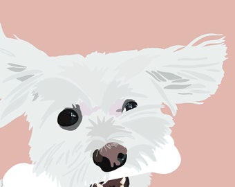 Custom Pet Illustration - Pet Portrait - Pet Illustration - Digital Pet Portrait - Custom Dog - Drawing