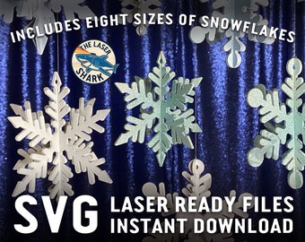 3d Snowflakes Etsy