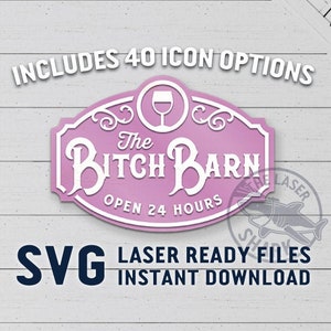 Download Mom Cave Sign Svg Laser Cut Files For Glowforge Laser Cutter Etsy