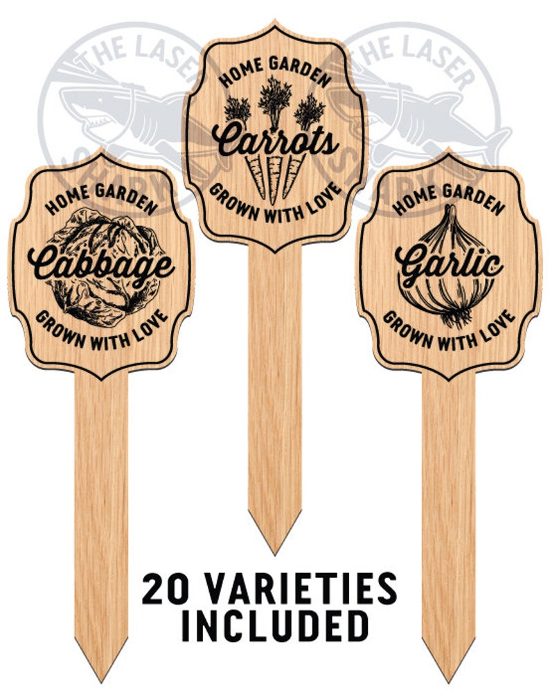 Home Garden Markers SVG Laser Cut Files for Laser Etsy