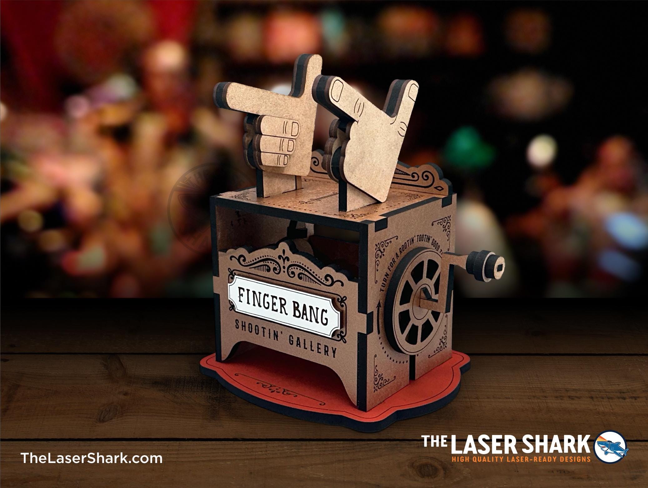 Finger Bang Toy - SVG Laser Cut Files - Glowforge Cutter Artwork ...