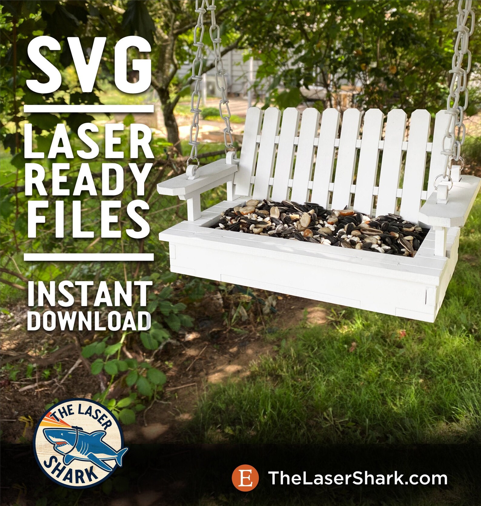 Porch Swing Bird Feeder SVG Laser Cut Files for Etsy